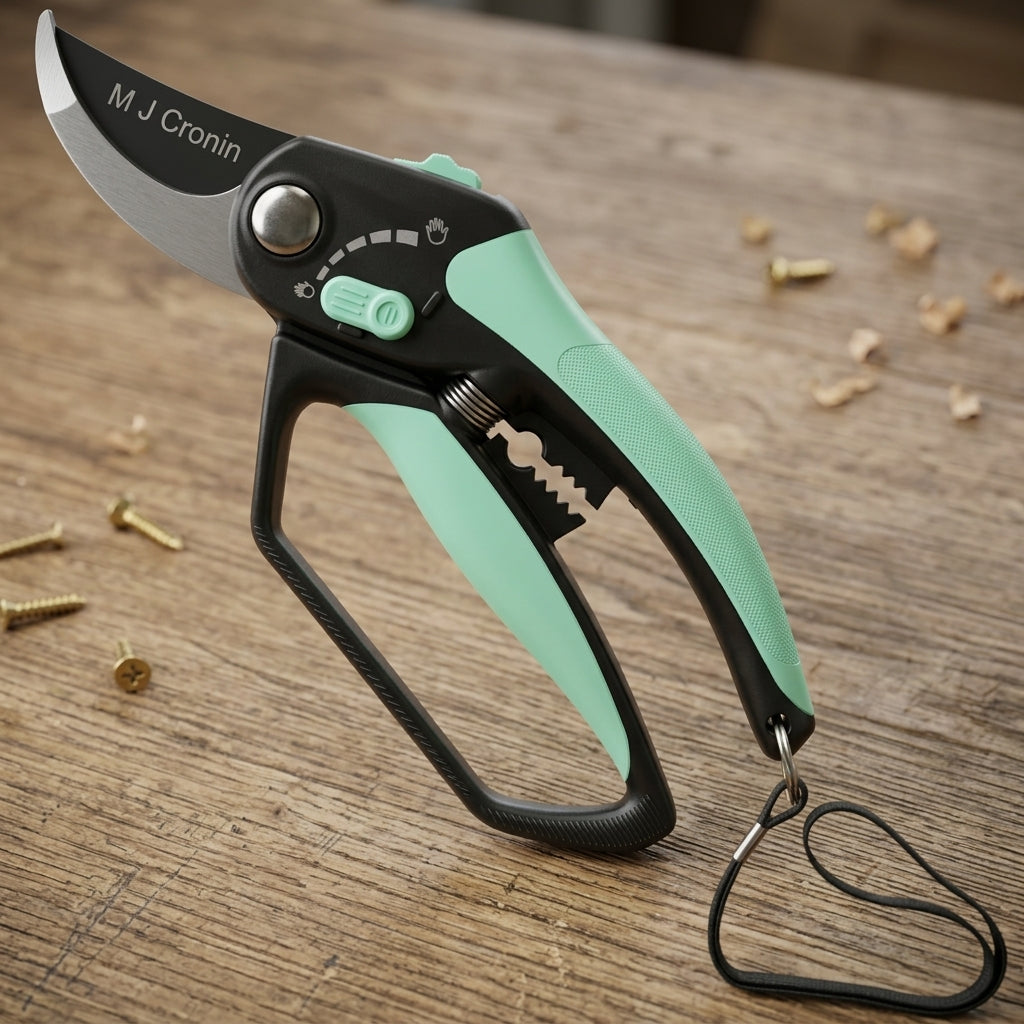 M J Cronin Adjustable-Span Bypass Secateurs with Loop Handle (MJC-ABP25-1)