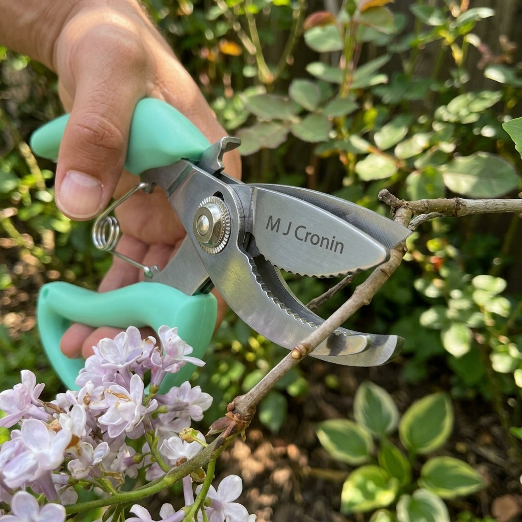 M J Cronin Stainless Steel Cut-and-Hold Bypass Secateurs (MJC-CHS20-3)