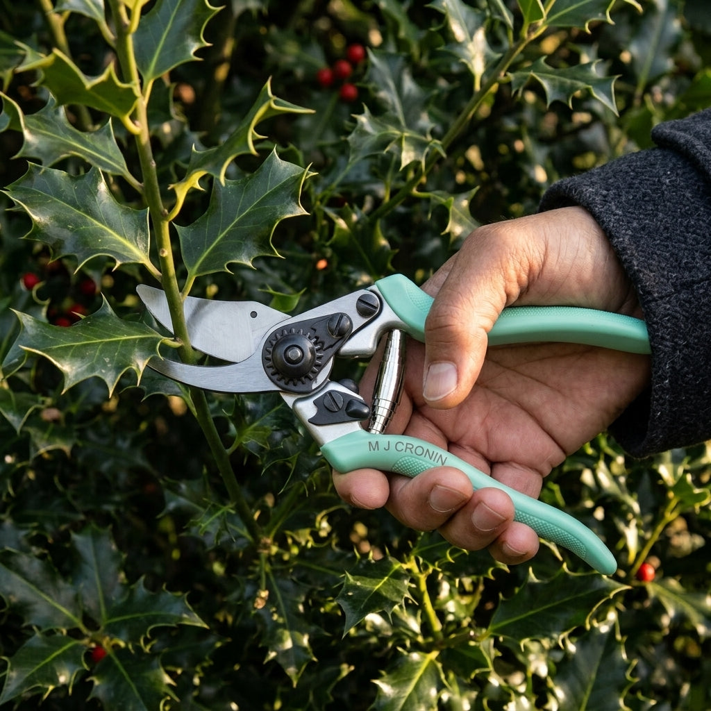 M J Cronin Drop Forged Fine Bypass Secateurs with Wire Notch (MJC-FBP20-1)