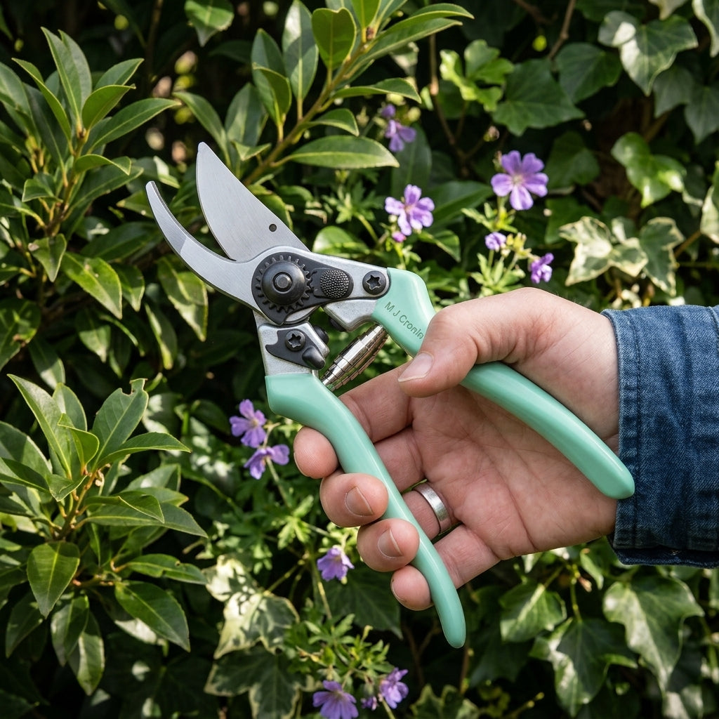 M J Cronin Drop Forged Fine Bypass Secateurs with Wire Notch (MJC-FBP20-1)
