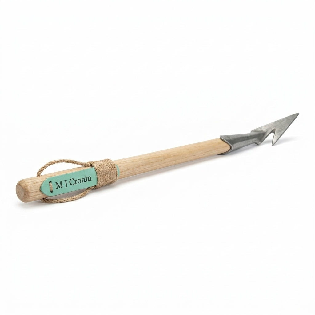 M J Cronin Bamboo Handle Spear Weeding Hoe, Stainless Head (MJC-SWH62-1)