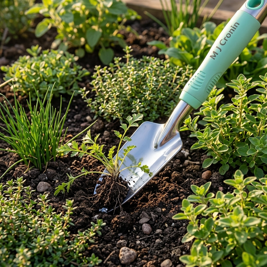 M J Cronin Bamboo Handle Spear Weeding Hoe, Stainless Head (MJC-SWH62-1)