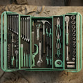 M J Cronin 90-Piece Tool Kit in Steel Cantilever Toolbox (MJC-TK90-2)